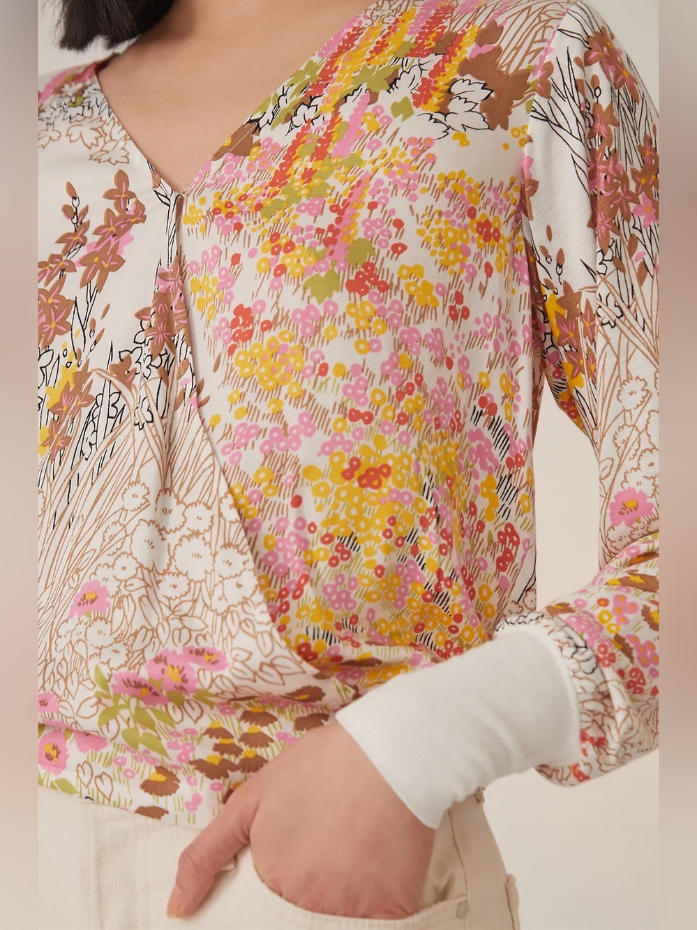 TINY | ANTHROPOLOGIE | Callie Floral Top, Small - Picture 2 of 12